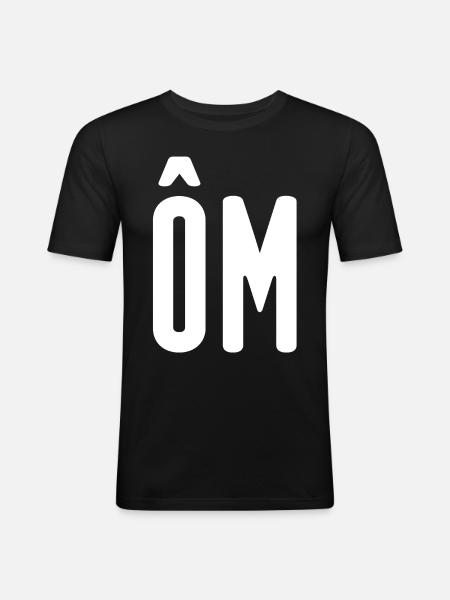 OM! Home! - T-shirt près du corps Homme - noir
