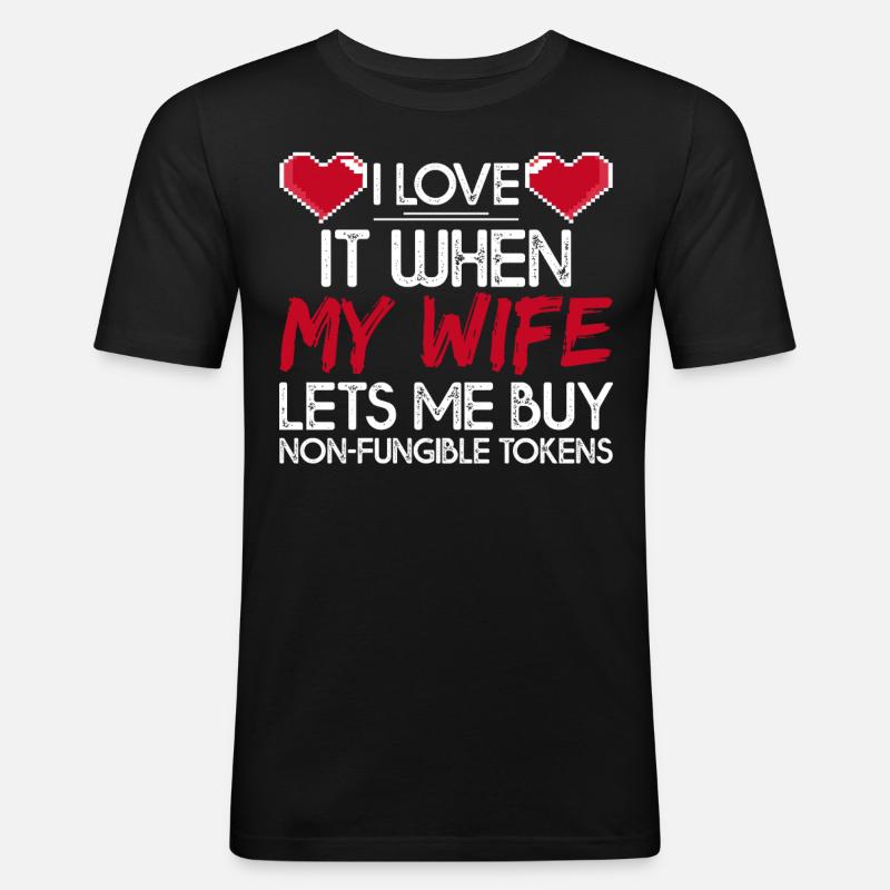 NFT - Männer Slim Fit T-Shirt - Schwarz