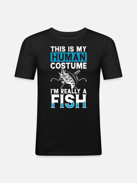 Angler - Men's Slim Fit T-Shirt - black