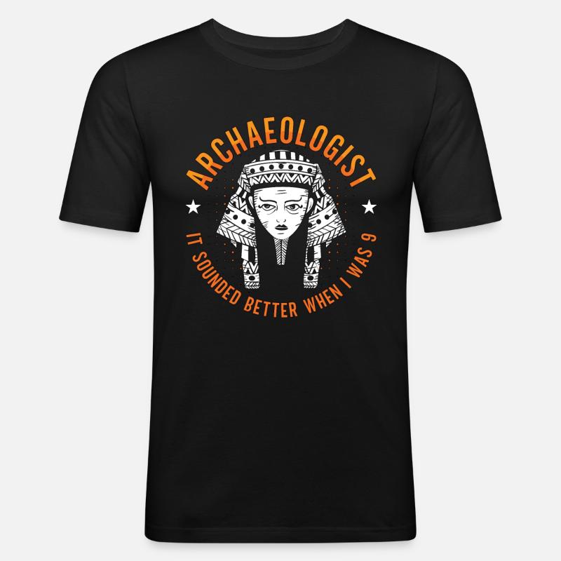 Archaeology Archaeologist It Digging Archaeologist - Men's Slim Fit T-Shirt - black