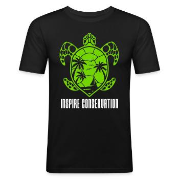 Conservationist Inspire Conservation Nature Lovers - Männer Slim Fit T-Shirt - Schwarz - Vorne - Nik (191cm)