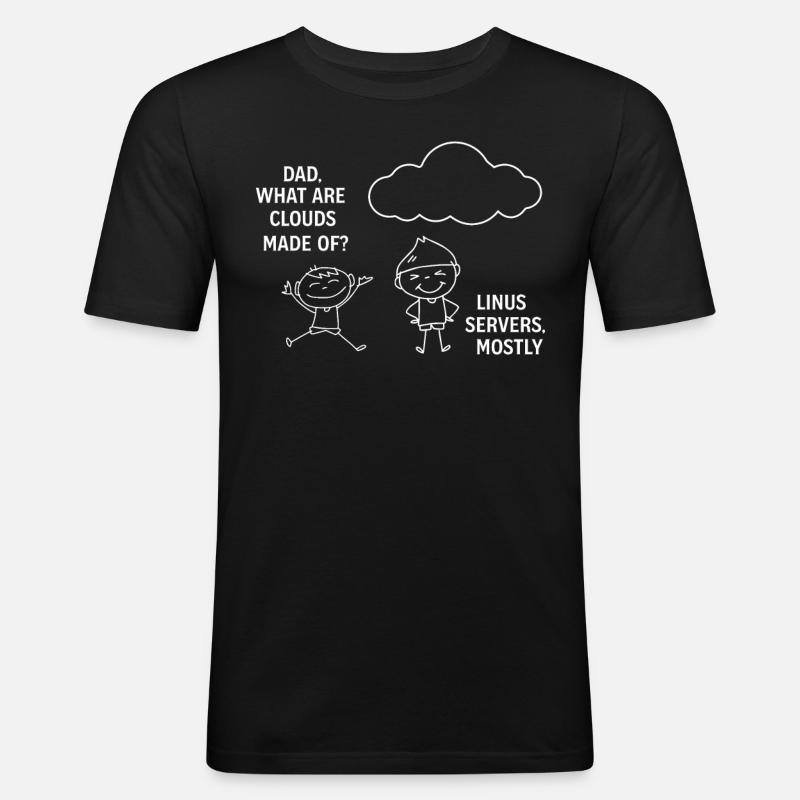 Programming Software Developer Computer Engineer - Men's Slim Fit T-Shirt - black