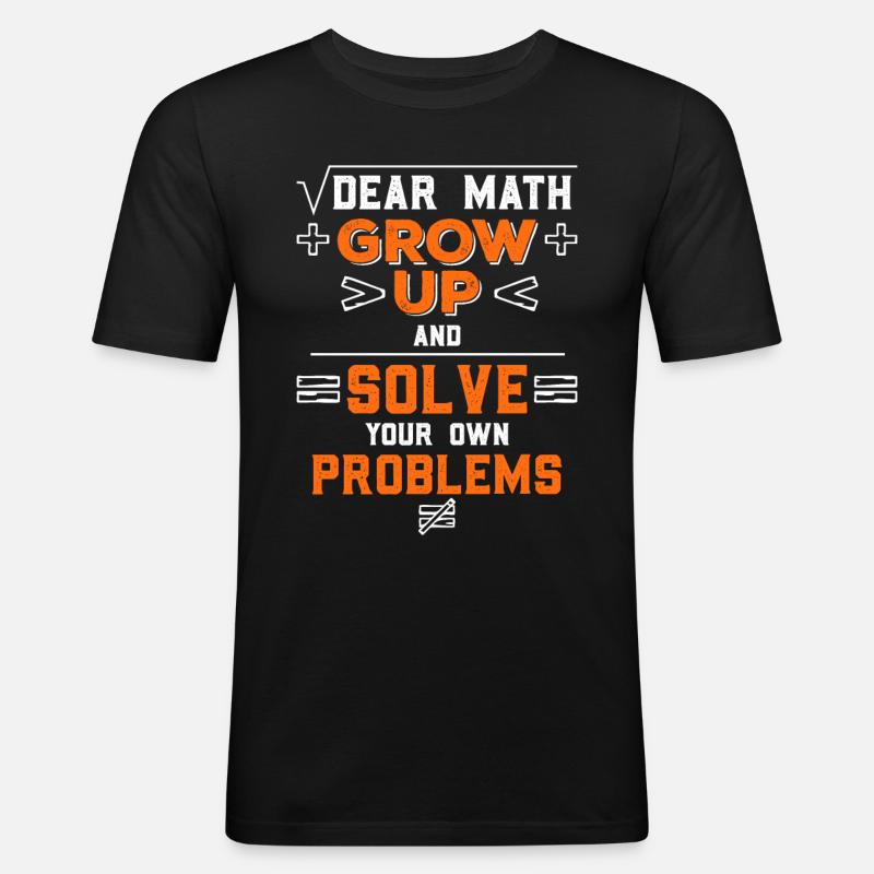 Young Mathematicians Gift - Men's Slim Fit T-Shirt - black