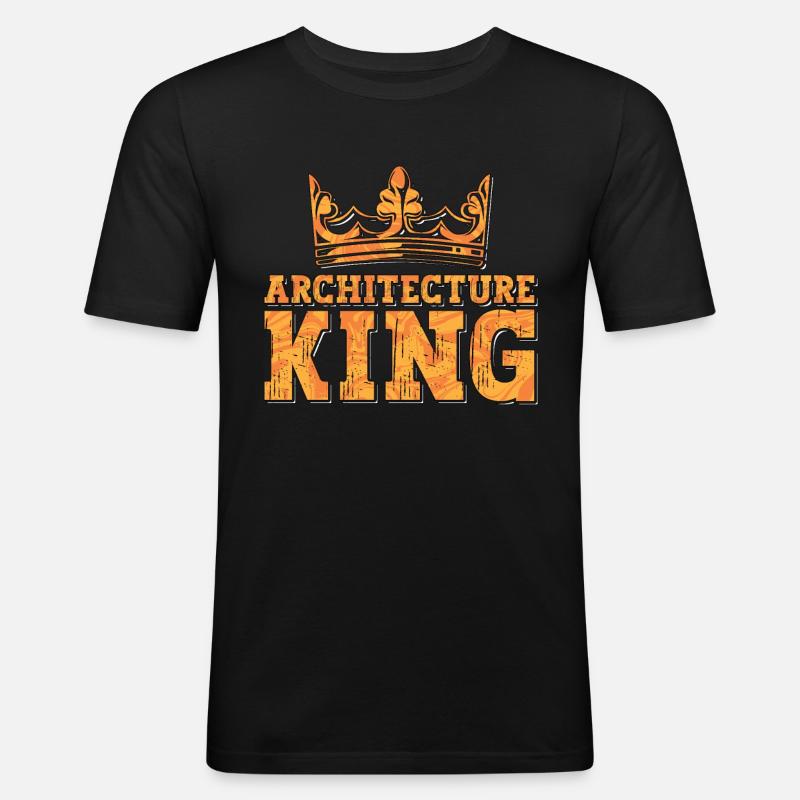 Architecture King Architectural Builder Architectes - T-shirt près du corps Homme - noir