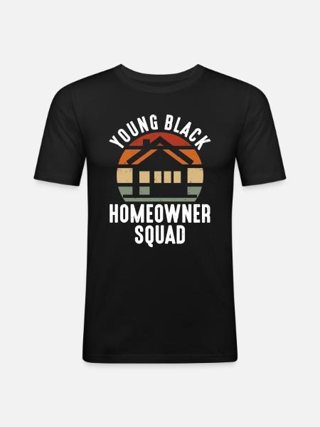 Housewarming Party - Men's Slim Fit T-Shirt - black