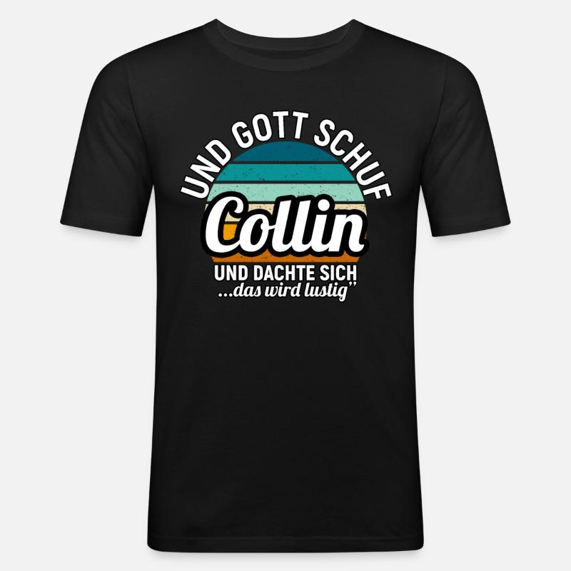 Curt - Männer Slim Fit T-Shirt - Schwarz