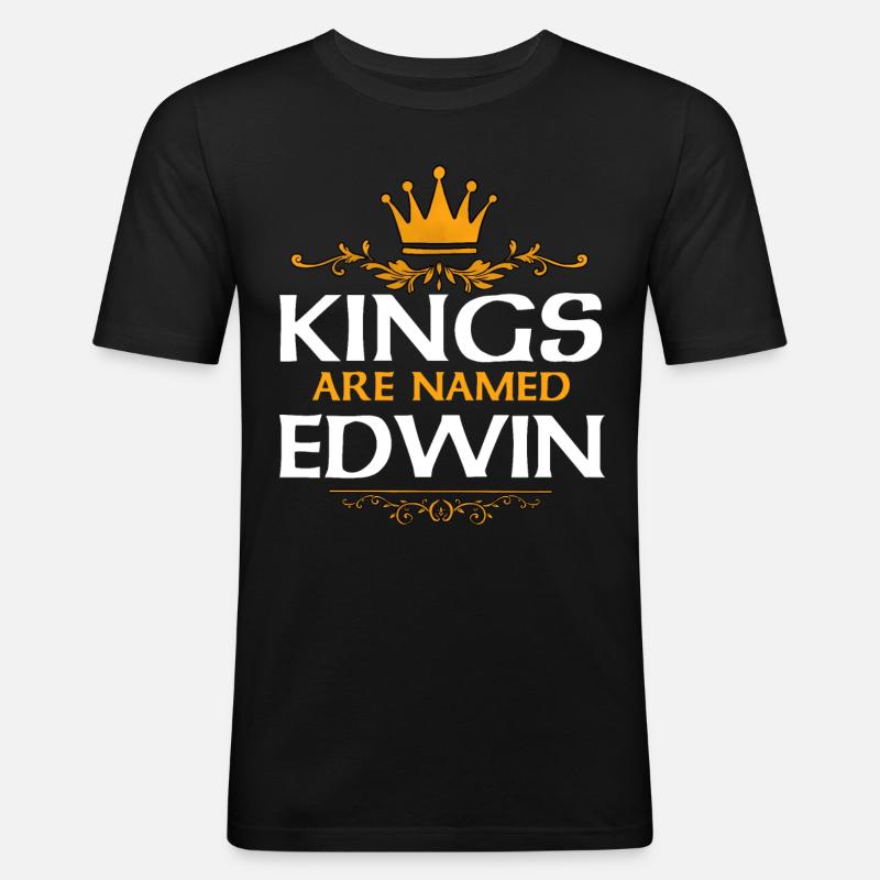 Edwin - Männer Slim Fit T-Shirt - Schwarz