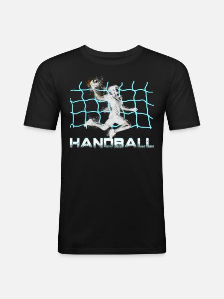 Handball - Men's Slim Fit T-Shirt - black