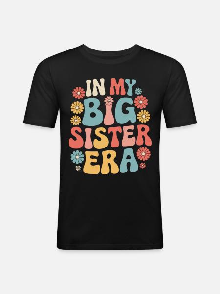 Sister Sibling Family - Men's Slim Fit T-Shirt - black