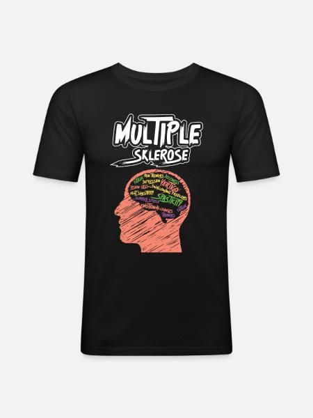 Multiple Sklerose, Bewusstsein - Männer Slim Fit T-Shirt - Schwarz