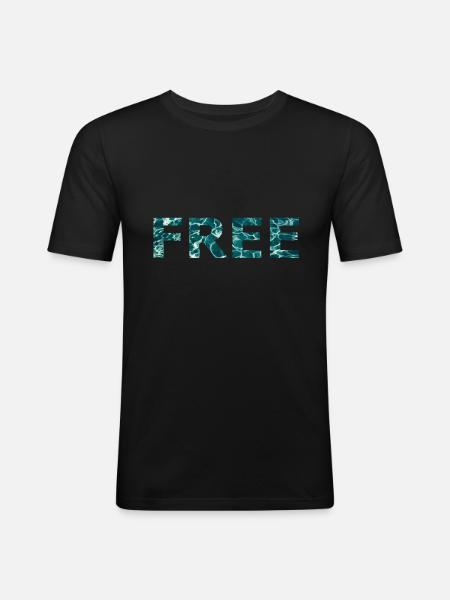 FREE - Men's Slim Fit T-Shirt - black