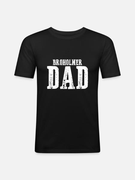 Broholmer Dad - Men's Slim Fit T-Shirt - black