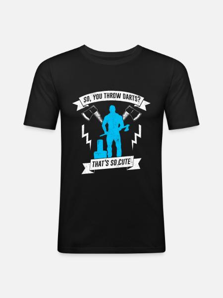 bûcheron - T-shirt près du corps Homme - noir