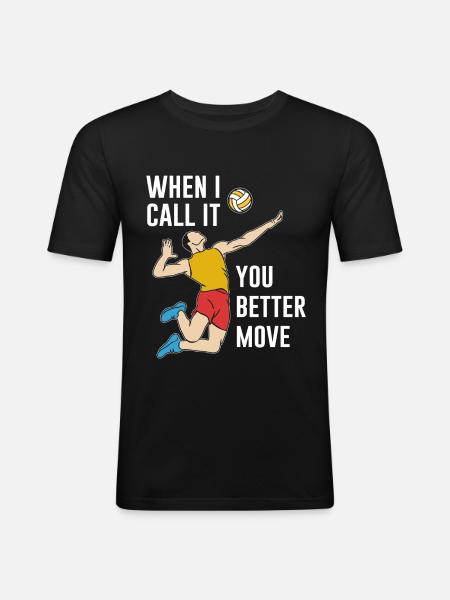 Volleyball volleyball players - Men's Slim Fit T-Shirt - black