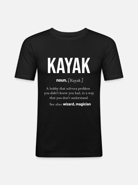 kayak - Men's Slim Fit T-Shirt - black