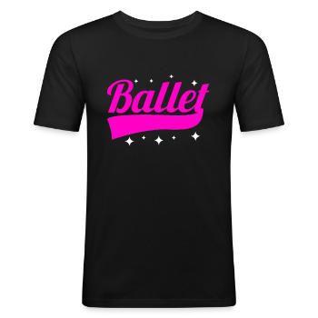 ballet - T-shirt près du corps Homme - noir - Devant - Nik (191cm)