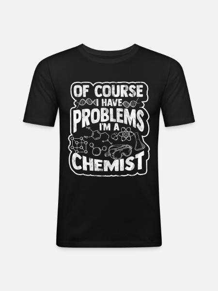 chemistry - Men's Slim Fit T-Shirt - black