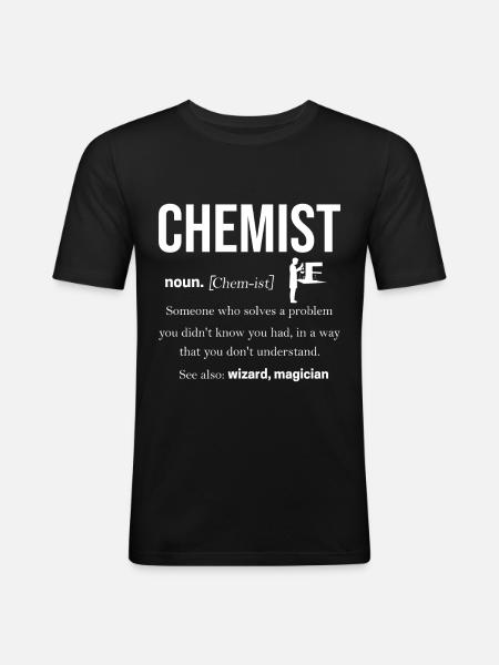 chemistry - Men's Slim Fit T-Shirt - black