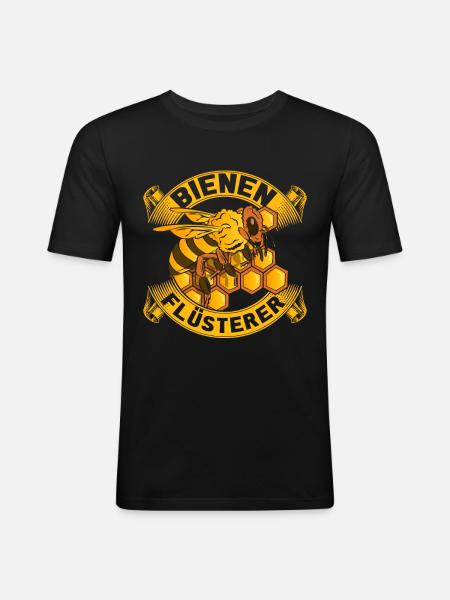 Imker - Männer Slim Fit T-Shirt - Schwarz