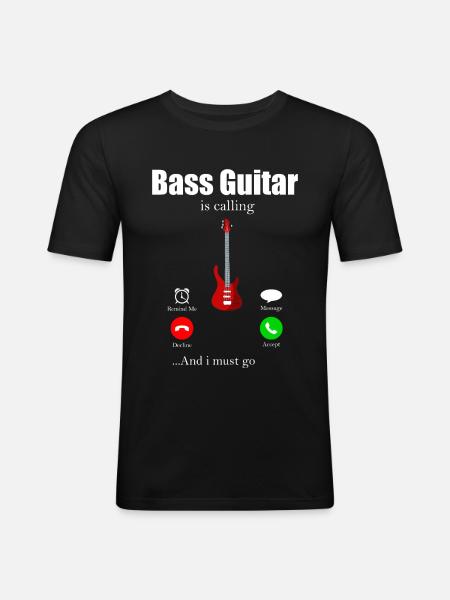 bassist - Men's Slim Fit T-Shirt - black