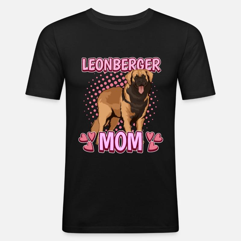 Leonberger Leonberger Mom - Männer Slim Fit T-Shirt - Schwarz
