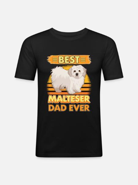 Malteser Best Malteser Dad Ever - Men's Slim Fit T-Shirt - black