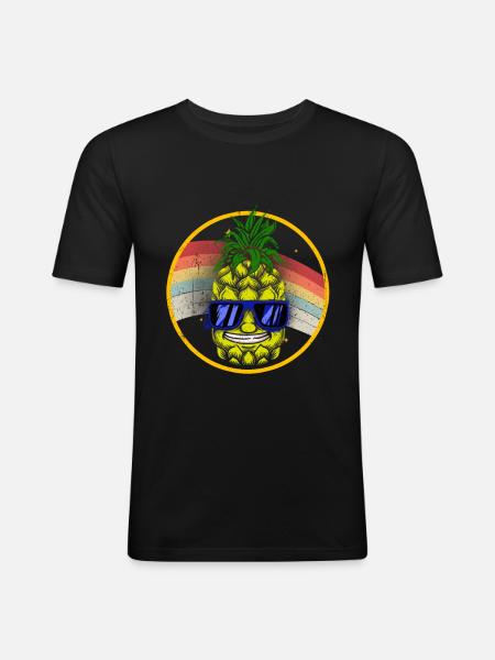 Pineapple - Men's Slim Fit T-Shirt - black