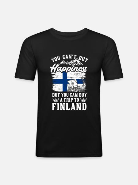 Finland - Men's Slim Fit T-Shirt - black