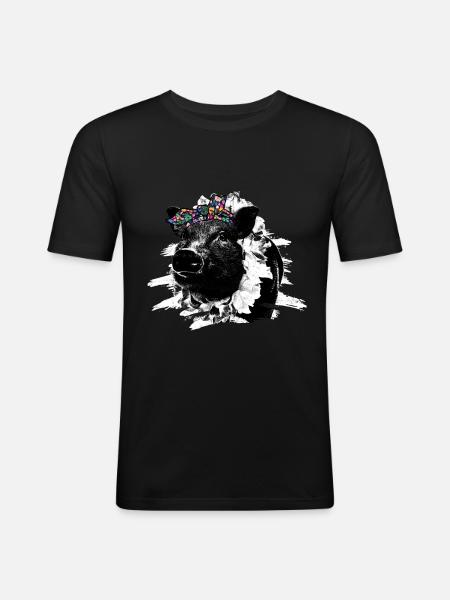 Pig - Men's Slim Fit T-Shirt - black