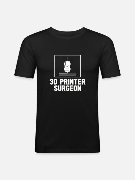 3D-printer Udskrivning maskine Teknologi Hobby - Herre Slim Fit T-Shirt - sort