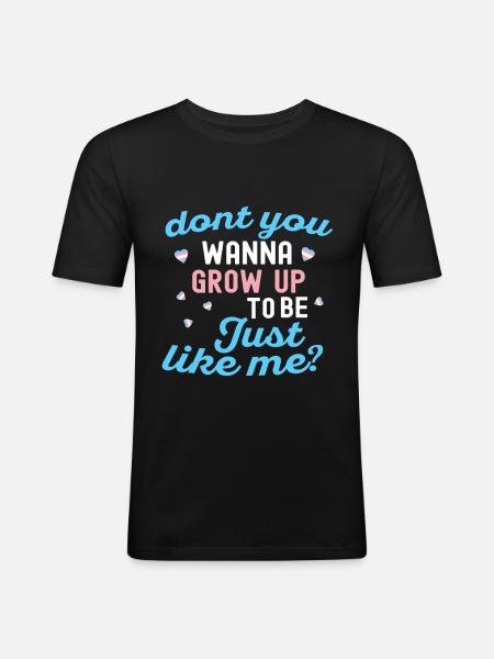 Transgender Tshirt Transsexual Pride - Men's Slim Fit T-Shirt - black