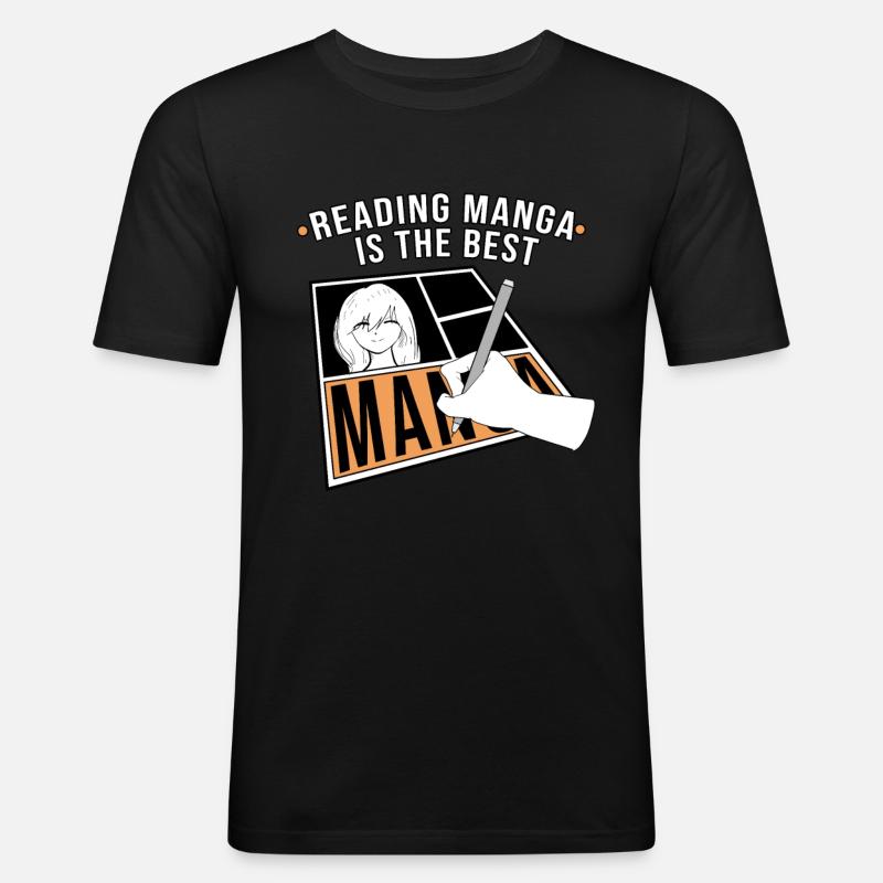 Manga - Men's Slim Fit T-Shirt - black