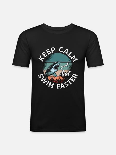 Freediver Freediving Freediving Freediving Gift - Men's Slim Fit T-Shirt - black