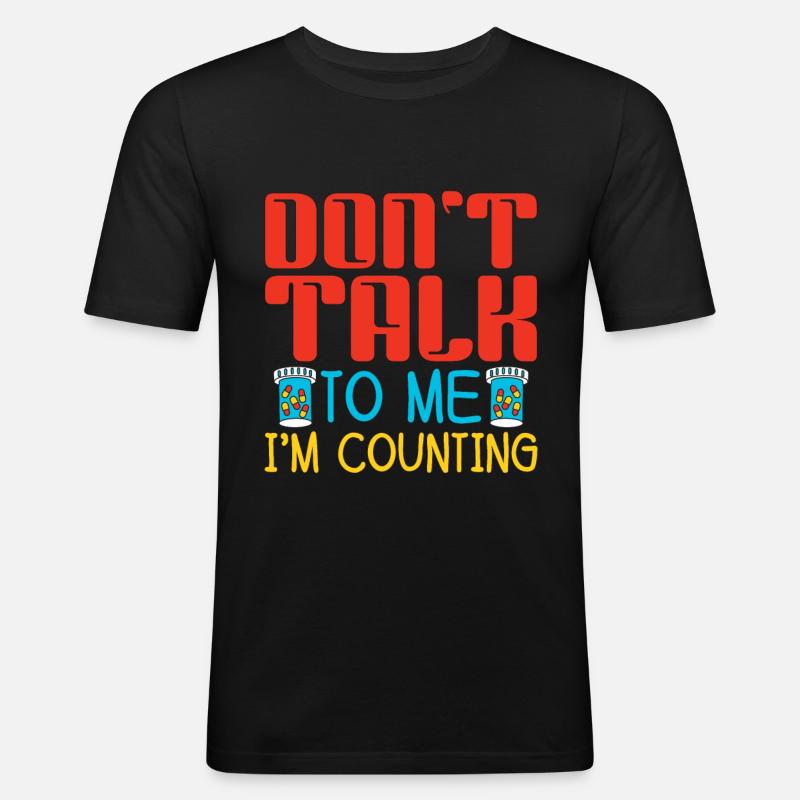 Apothekentechniker Apotheke Techniker Geschenk - Männer Slim Fit T-Shirt - Schwarz