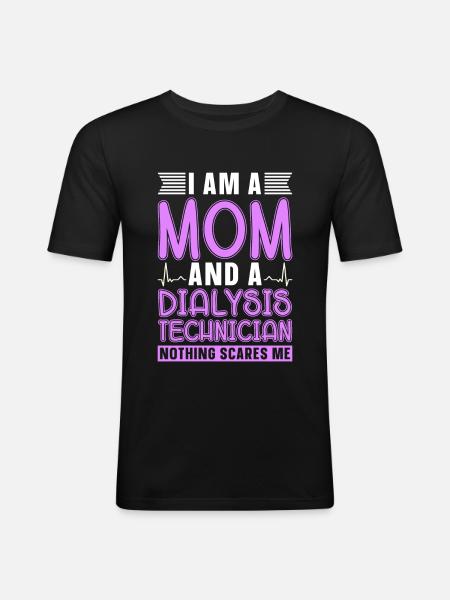 Dialysis Technician Dialysis Nephrology Gift - Men's Slim Fit T-Shirt - black