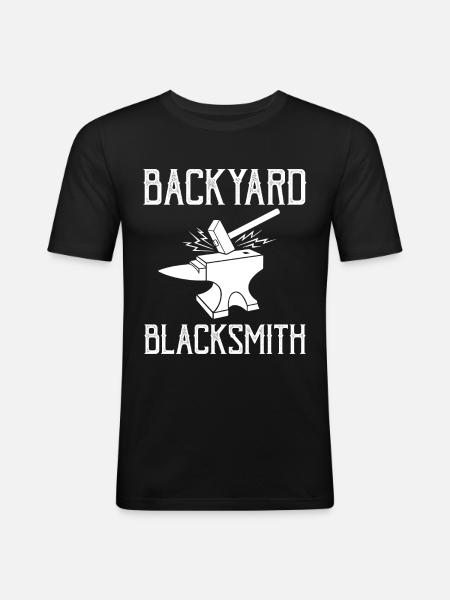 Backyard Blacksmith Ironsmith - Men's Slim Fit T-Shirt - black