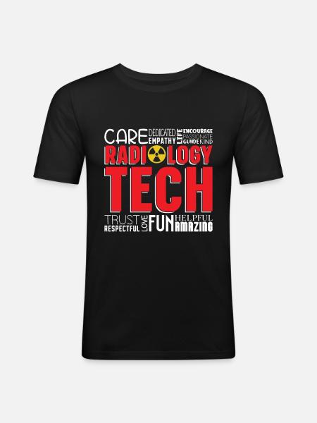 X-ray Technician Hospital Radiology Gift - Men's Slim Fit T-Shirt - black