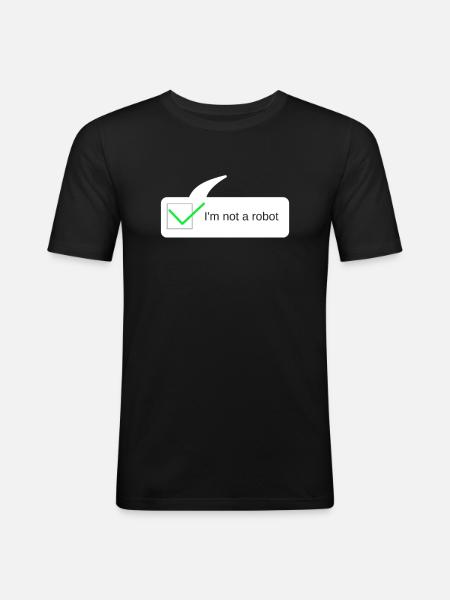 Lustiges Geschenk Programmierer Computer Nerds - Männer Slim Fit T-Shirt - Schwarz