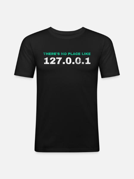 Lustiges Geschenk Programmierer Computer Nerds - Männer Slim Fit T-Shirt - Schwarz