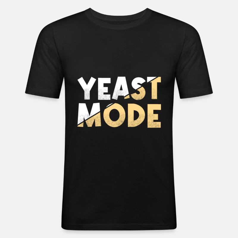Yeast Mode - Baker - Männer Slim Fit T-Shirt - Schwarz