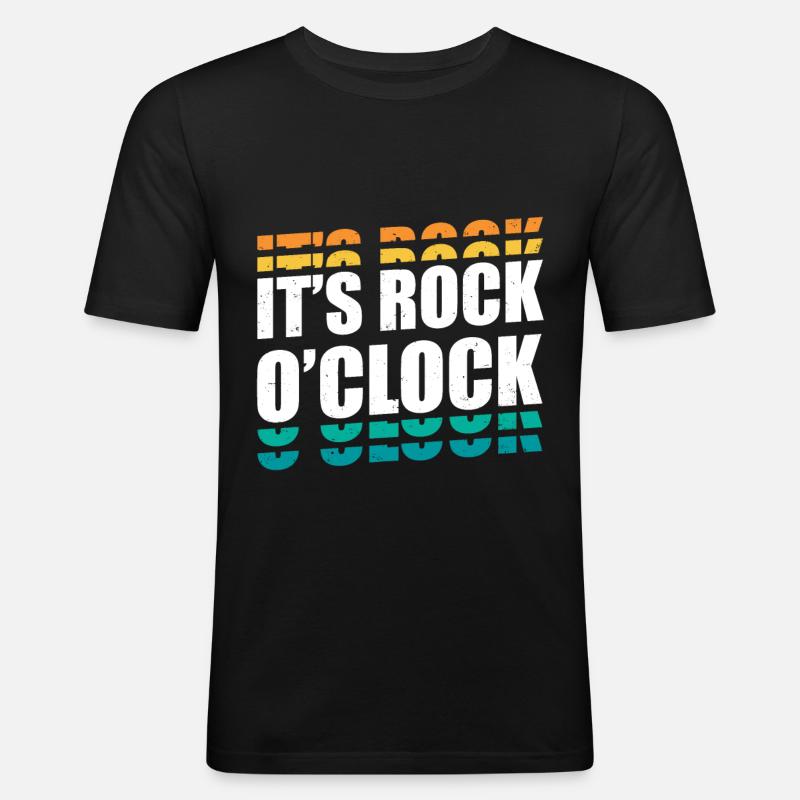 It’s Rock O’Clock - Géologue - T-shirt près du corps Homme - noir