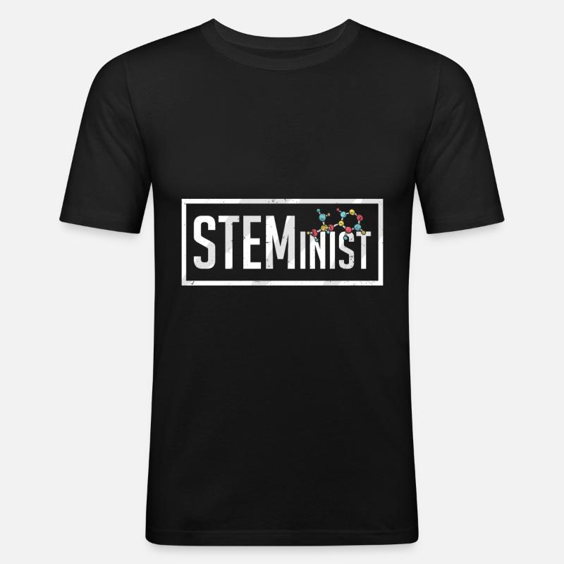 STEMinist Science - Men's Slim Fit T-Shirt - black