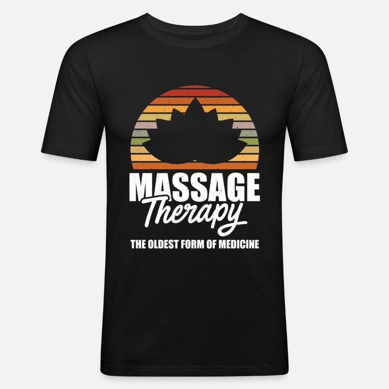 Massage Therapist - Männer Slim Fit T-Shirt - Schwarz
