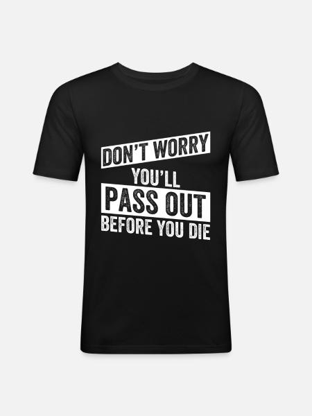 Personal Trainer Funny - Männer Slim Fit T-Shirt - Schwarz