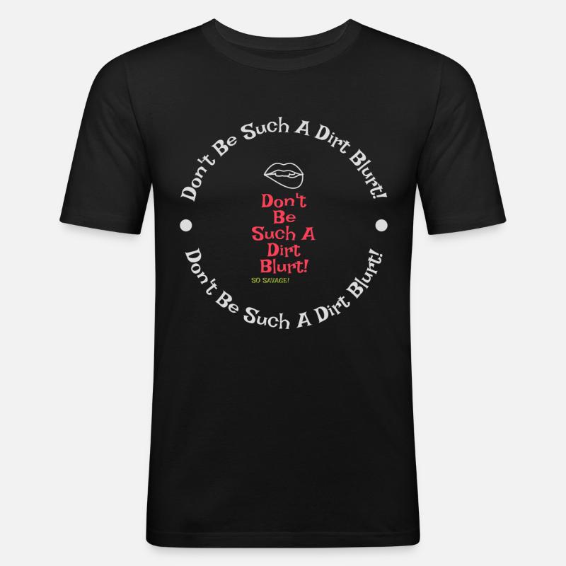 DBSADB Rouge & Vert - T-shirt près du corps Homme - noir