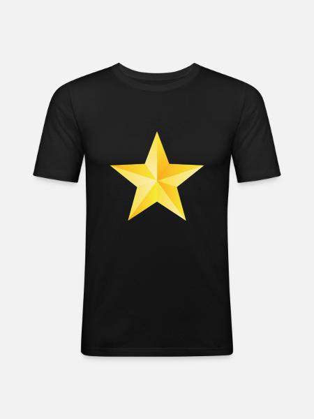 Shining star - Men's Slim Fit T-Shirt - black