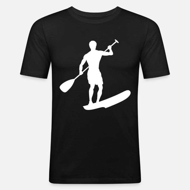 Conception de l’athlète SUP - T-shirt près du corps Homme - noir