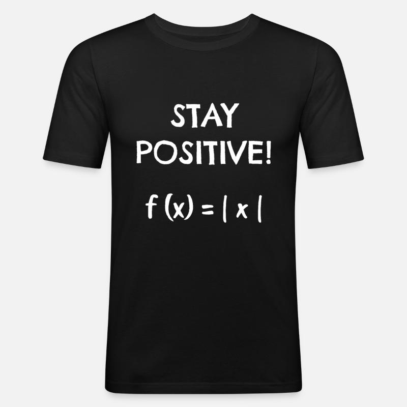 Mathematik Mathematiker Lehrer Witz Spruch - Männer Slim Fit T-Shirt - Schwarz