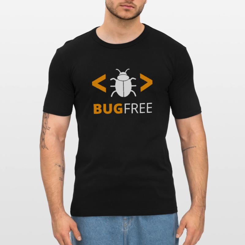 Bugfree Error Free Programmer Code Geek Men's Slim Fit T-Shirt