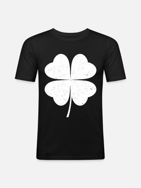 Shamrock - Men's Slim Fit T-Shirt - black